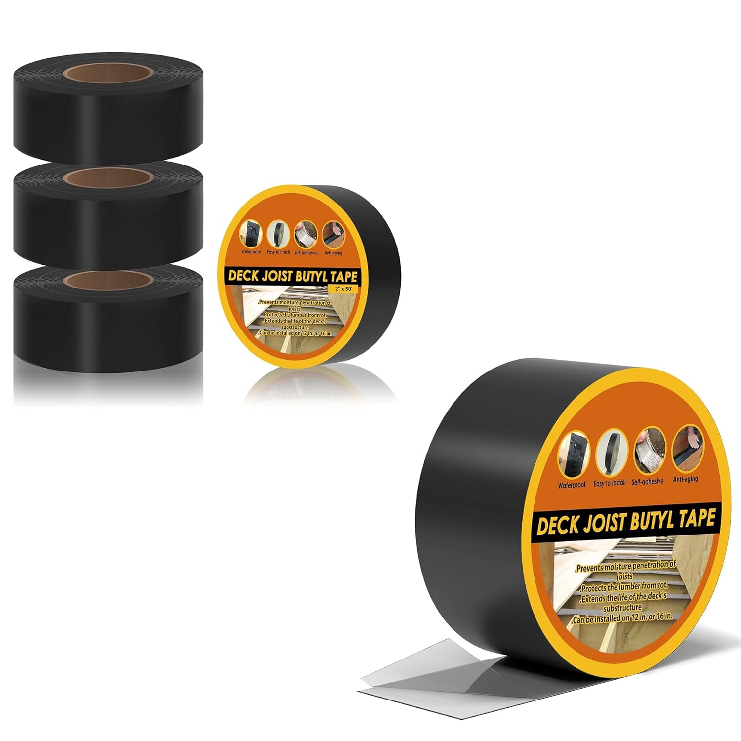 4 Pack Joist Tape 2" x 50' and 1pack Joist Tape 3" x 50'