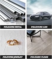 Vista 6 de 11 ruedas de pulido para taladro, bola de pulido para taladro con ejes hexagonales de 0.25 pulgadas, kit de pulido de algodón para herramientas