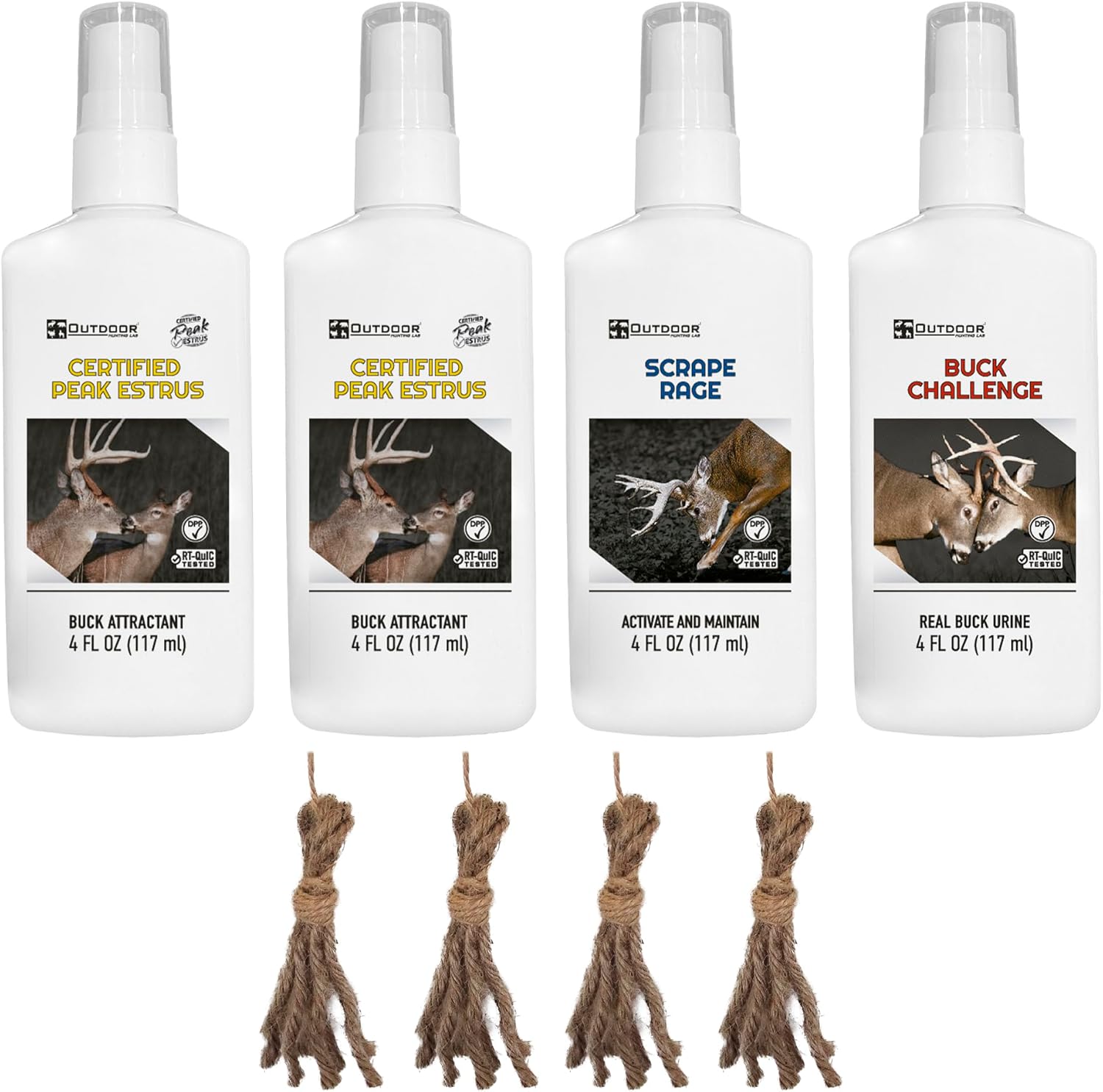 Scrape Rage Deer Urine | Doe Pee for Whitetail Deer | Drag N’ Drip Included | Deer Scents & Attractants