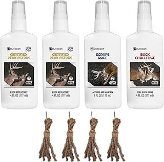 Scrape Rage Deer Urine | Doe Pee for Whitetail Deer | Drag N’ Drip Included | Deer Scents & Attractants
