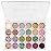evpct 24 Colors Glitter Sparkle Eyeshadows Palette Makeup for Women, Black White Pink Green Blue Rainbow Neon Metallic Shimmer Shiny Eyeshadow Palette, Body Pressed Eye Shadow Glitter Palette Makeup