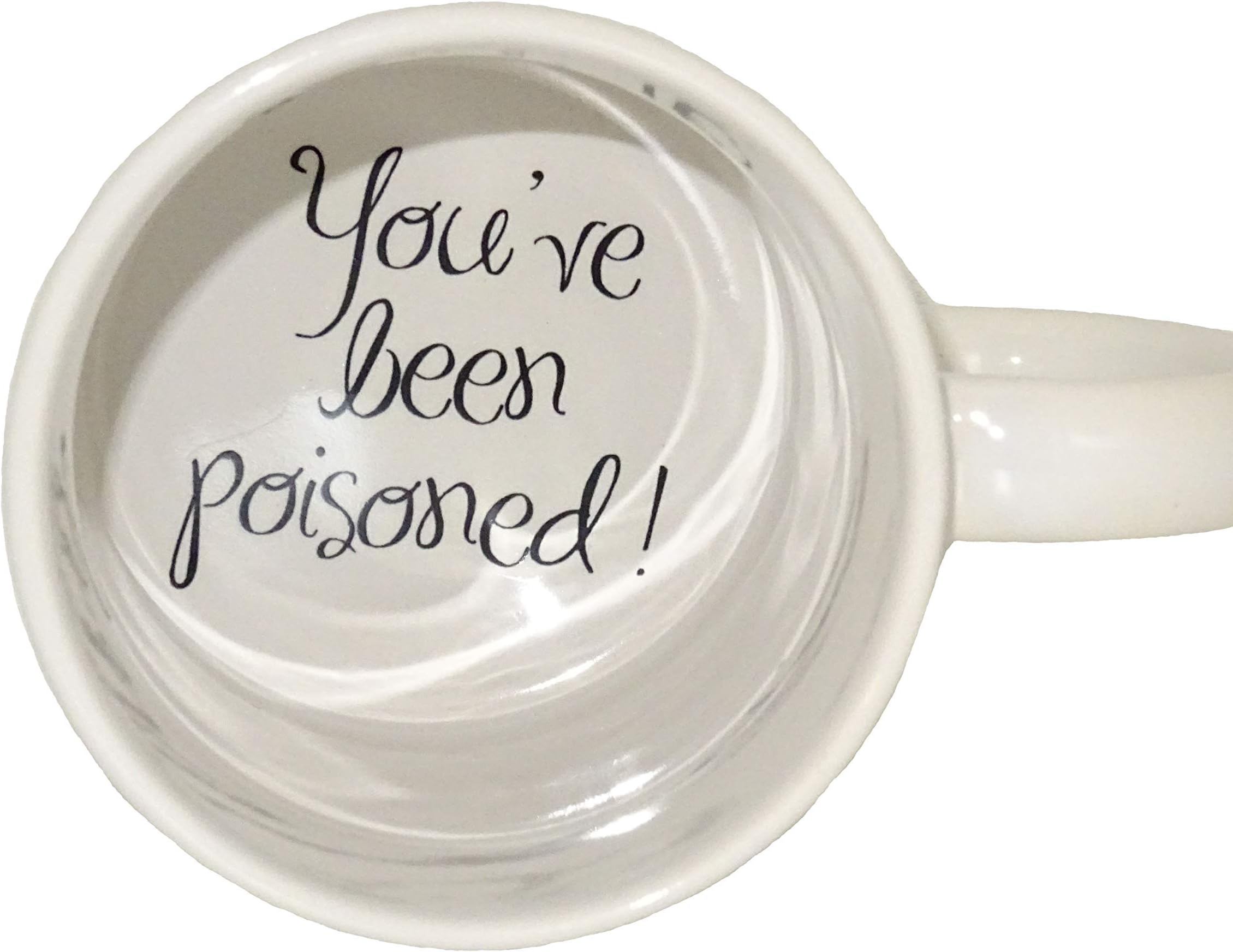 Aoceman topmug You 2 have been poisoned Coffee Mug surprize mug Father Grandmother Bottom mug hidden message secret message Funny Cool Coffe cup