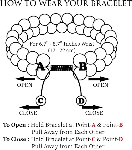 Miniatura 9 de Triple Protection Bracelet, Authentic Tigers Eye, Black Obsidian, and Hematite 8mm Beads Double Layer Bracelet for Men and Women Crystal Healing
