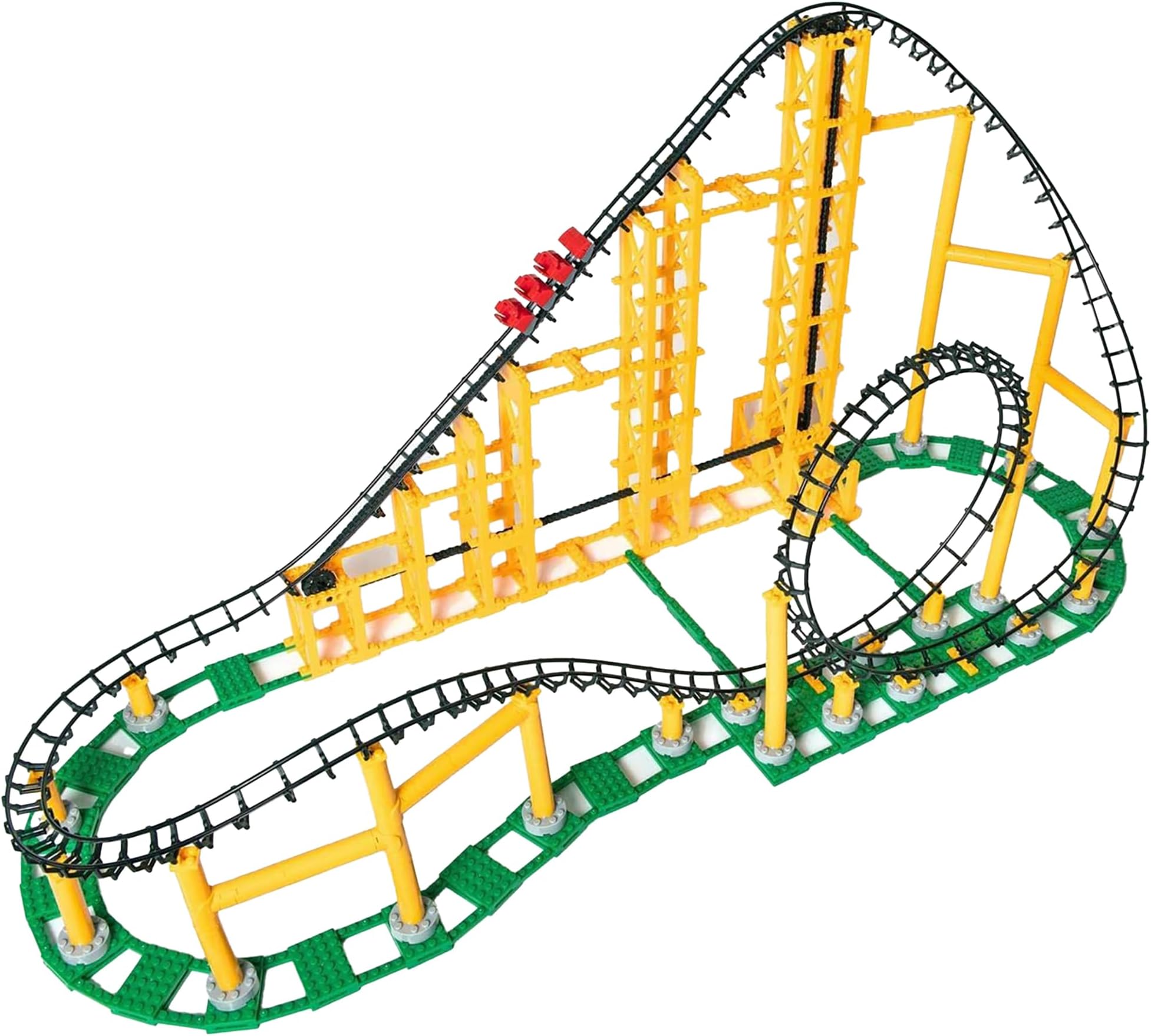 Sidewinder - 825 Pieces, Building Brick Set, Gravity Powered Looping Coaster Model, Promotes STEM Learning