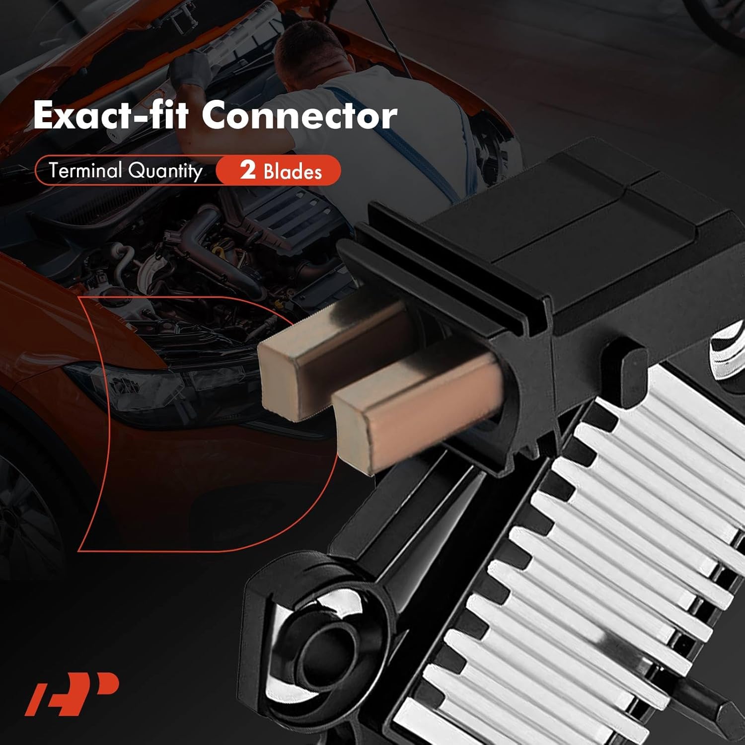 A-Premium Alternator Voltage Regulator Compatible with Ford Fiesta 2008-2012, Mondeo 2007, 14.3V B-Circuit 14.30 Vset