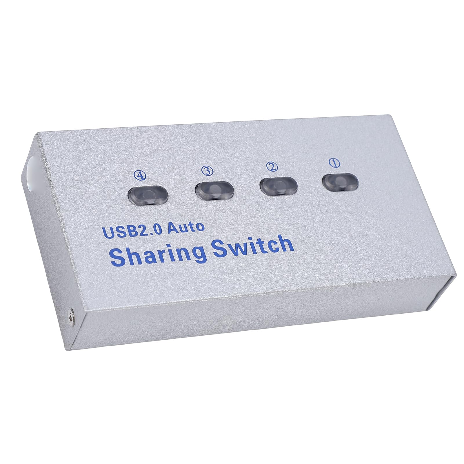 Annadue USB 2.0-Drucker-Sharing-Switch, 4 Computer Teilen Sich 1 Drucker-Switcher, Automatische Plug-and-Play-Umschaltung, Hochgeschwindigkeits-Datenübertragung für das
