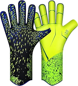 قفازات حارس مرمى كرة القدم ، قفازات حارس المرمى Ultimate Grip Football بحجم 6/7/8/9/10 ، جهاز استقبال قوي ، كرة القدم الأمريكية للرجال ، الأولاد ، الشباب ، الكبار ، الأطفال والأيدي الصغيرة   