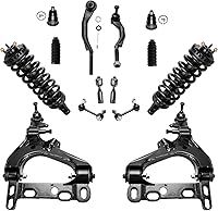 Vista 117 de Detroit Axle - Kit de suspensión frontal de 15 piezas para Jeep Grand Cherokee 99-04 1999 2000 2001 2002 2003 2004, brazos de control superior e