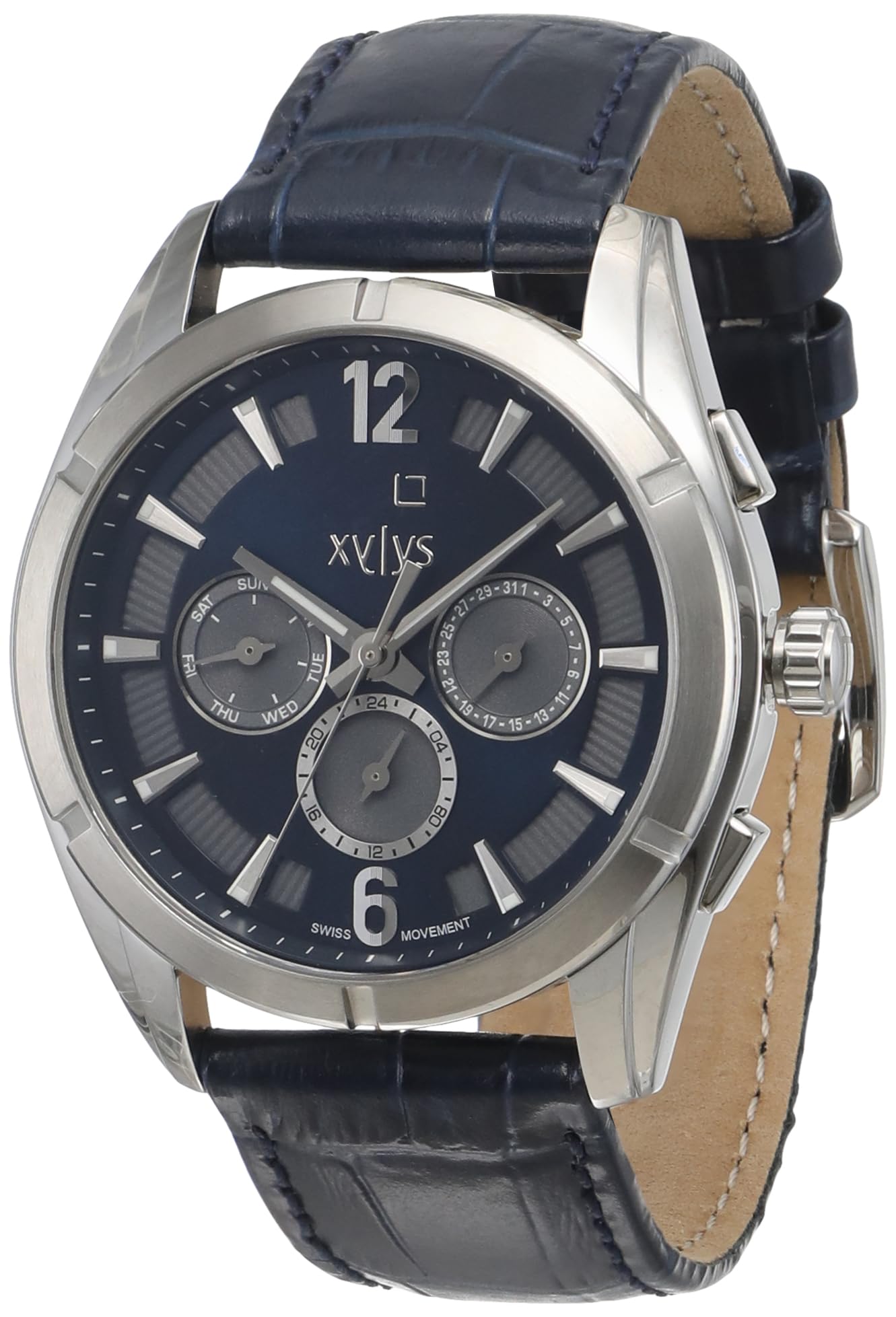 Titan Xylys Quartz Multifunction Blue Dial Leather Strap Watch for Men-NS40045SL01E (B0CSZ6NPZ5) Amazon Price History, Amazon Price Tracker