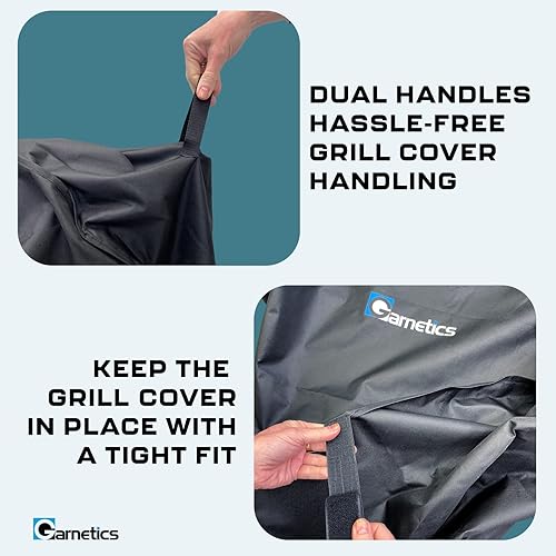 Miniatura 3 de Cubierta de parrilla para parrilla al aire libre de 58 pulgadas, resistente al agua, cubierta de parrilla de gas para exteriores, resistente a los