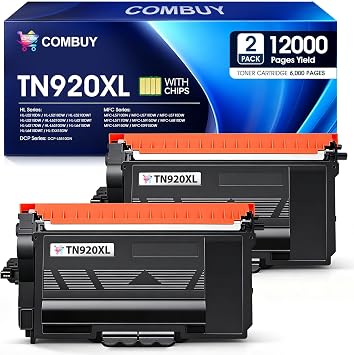 TN920XL TN920 Toner HL-L6210DW MFC-L5915DW Replacement for Brotner TN 920XL TN920UXXL TN920XXL for HL-L5210DN HL-L5210DW HL-L5210DWT HL-L5215DW HL-L6210DWT HL-L6310DW MFC-L6810DW 2 Black,High Yield
