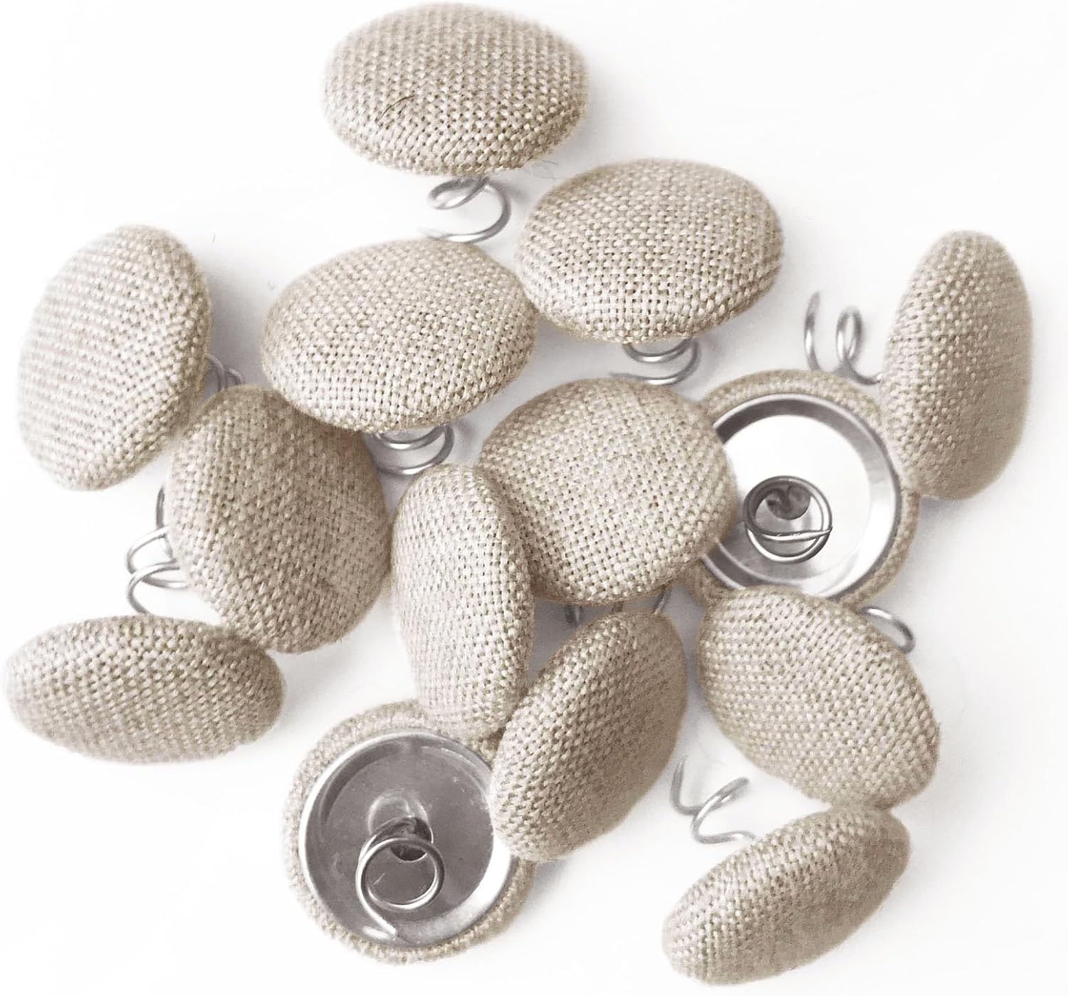 14Pcs Upholstery Tacks Headliner Twist Pins for Sofa，Armchair Caddies, Armrest Covers,Bed Skirts, Keeps Furniture Covers in Place (Light Brown)