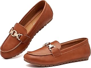VERDASCO Women's Loafers Comfort Slip-Ons Flat Work Shoes Casual Moccasins Penny Loafers Lady Dress