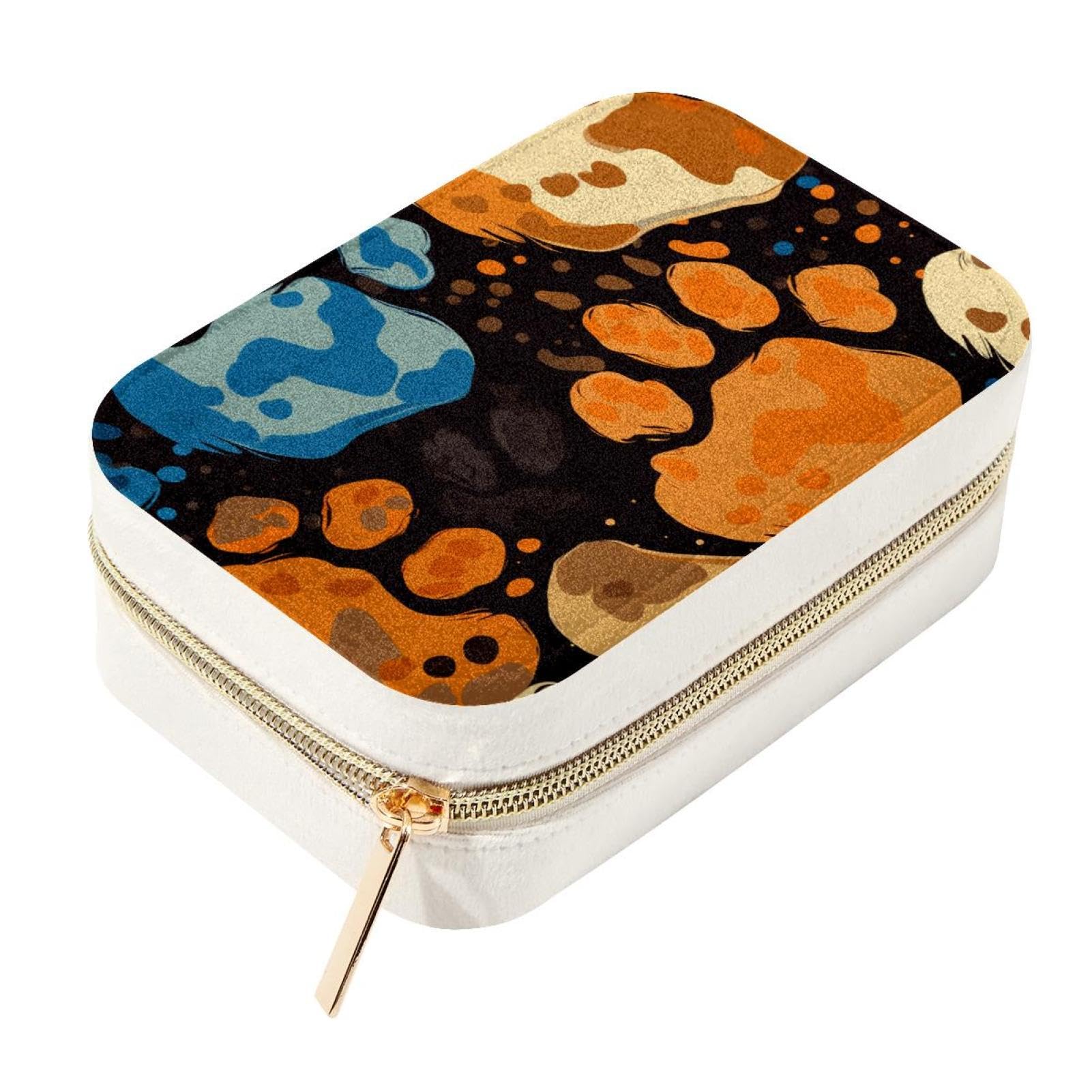 Sac de rangement de bijoux de voyage anti-nœud pour colliers et bagues