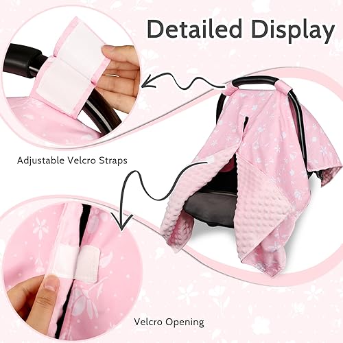 Miniatura 4 de ManFaiSky - Funda de asiento de automóvil para bebé, fundas suaves para asiento de automóvil para bebé, funda de lactancia multiusos y toldo para