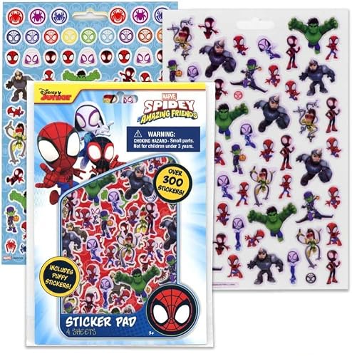 Spidey and His Amazing Friends 300+ Sticker Pad