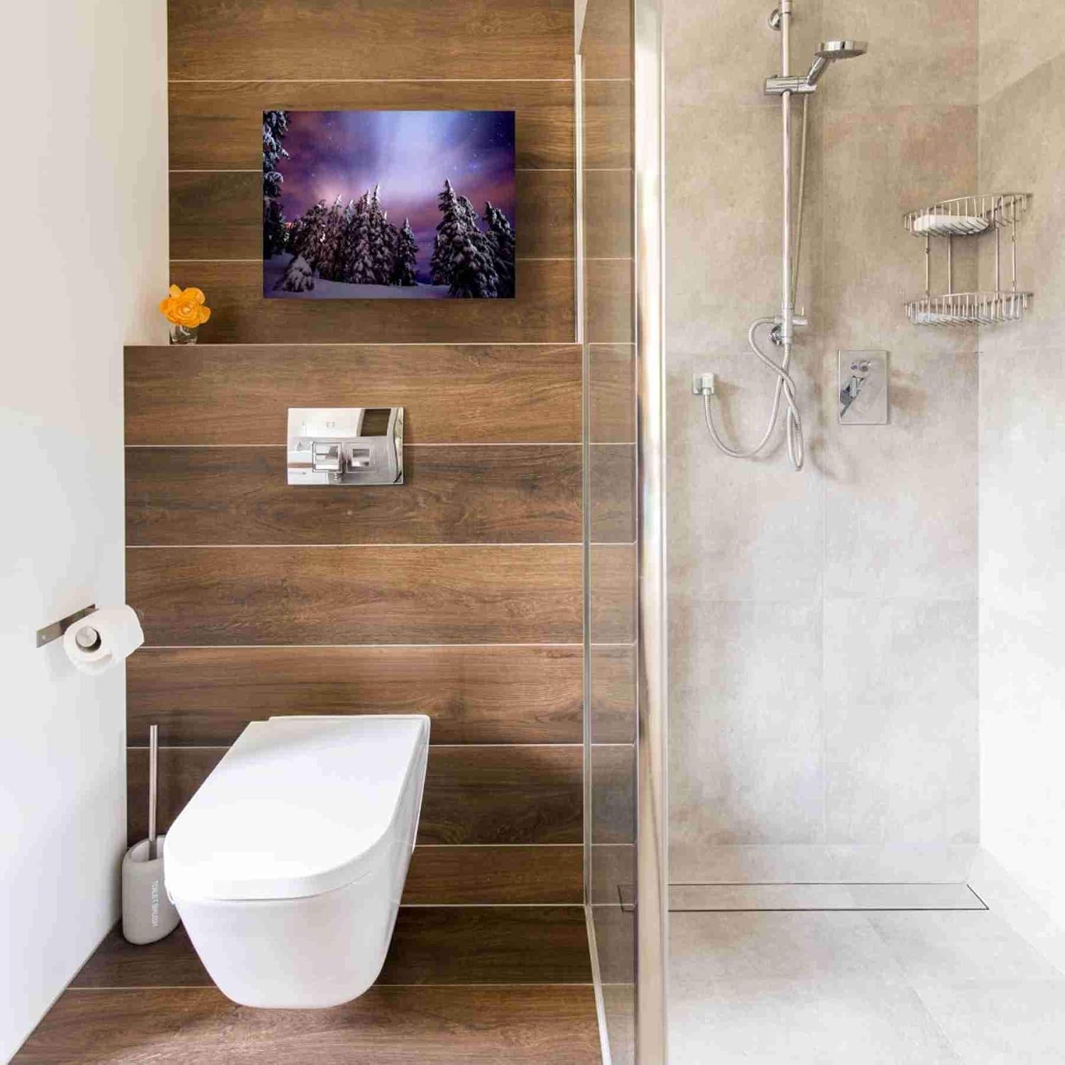 Epic Graffiti 'Winter Nights' by Darren White, Canvas Wall Art, 16"x12"