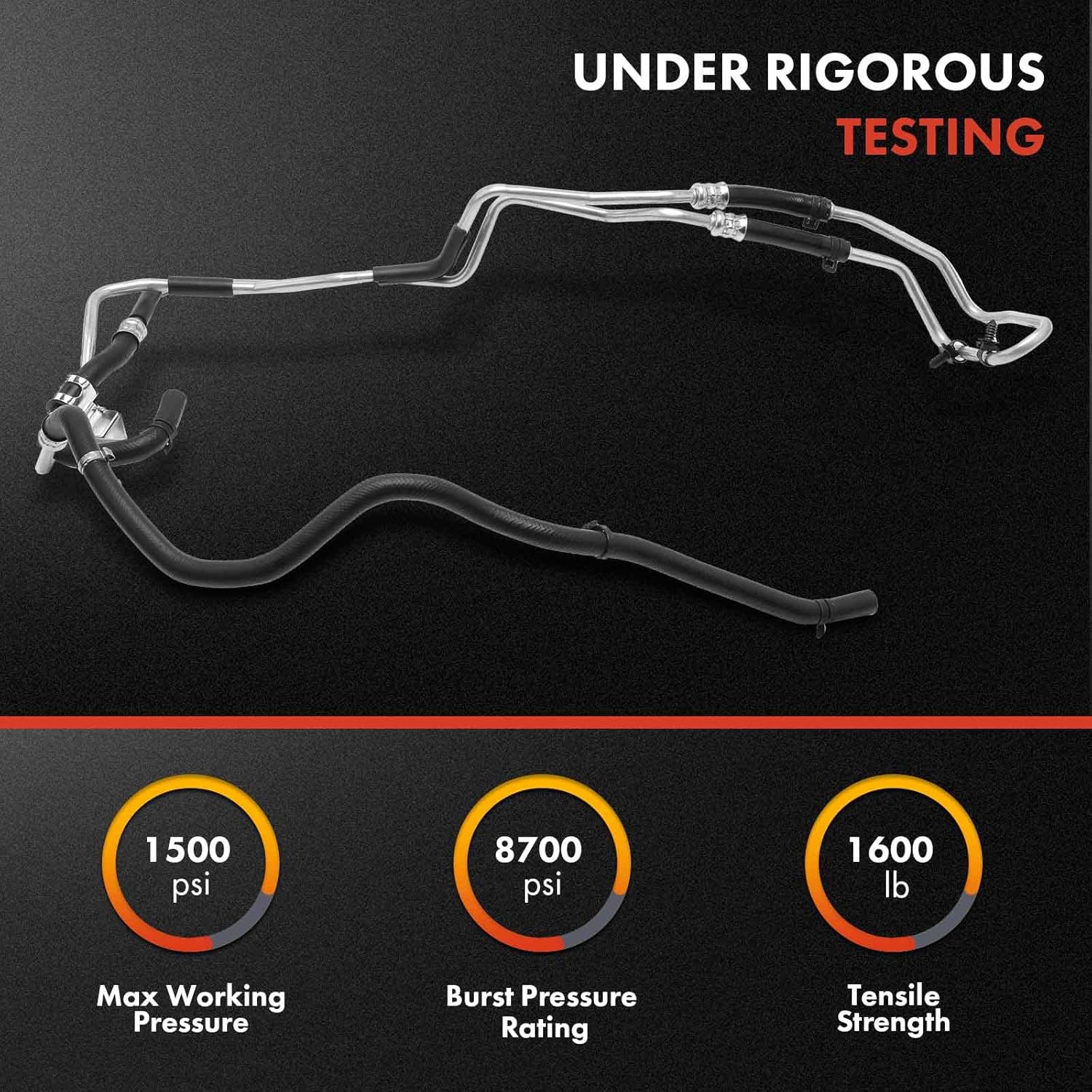 A-Premium Power Steering Return Hose Line Assembly Compatible with Jeep Compass, Patriot, 2007-2017 & Dodge Caliber 2007-2012, Gear To Cooler