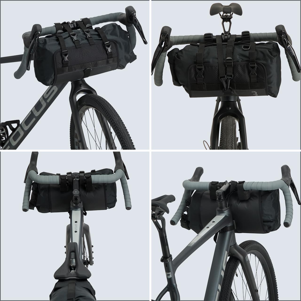 BBB Cycling Fahrrad Tragetasche Vorne Wetterfest, Front Fellow Lenker Gepäckträger Tasche, BSB-141, Schwarz, M