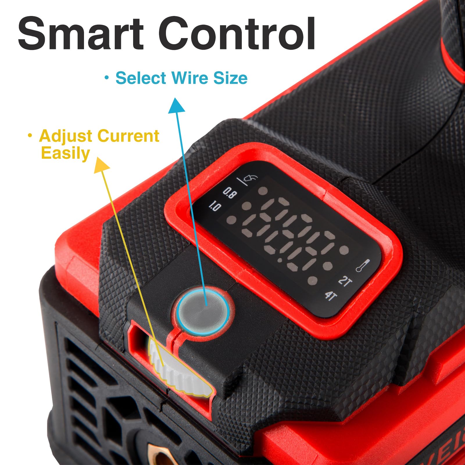 Soldadora de mano portátil de 110 V, soldadora de mano de 20 a 120 A, soldadura MIG (GMAW), fácil de usar, adecuada para soldadura semiautomática y automatizada W (soldadura MIG)