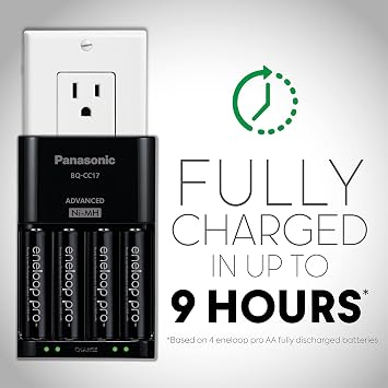 Eneloop Panasonic pro AA 2600mAh Rechargeable Battery 4-Pack AAA 800mAh Rechargeable Batteries 8-Pack Bundle
