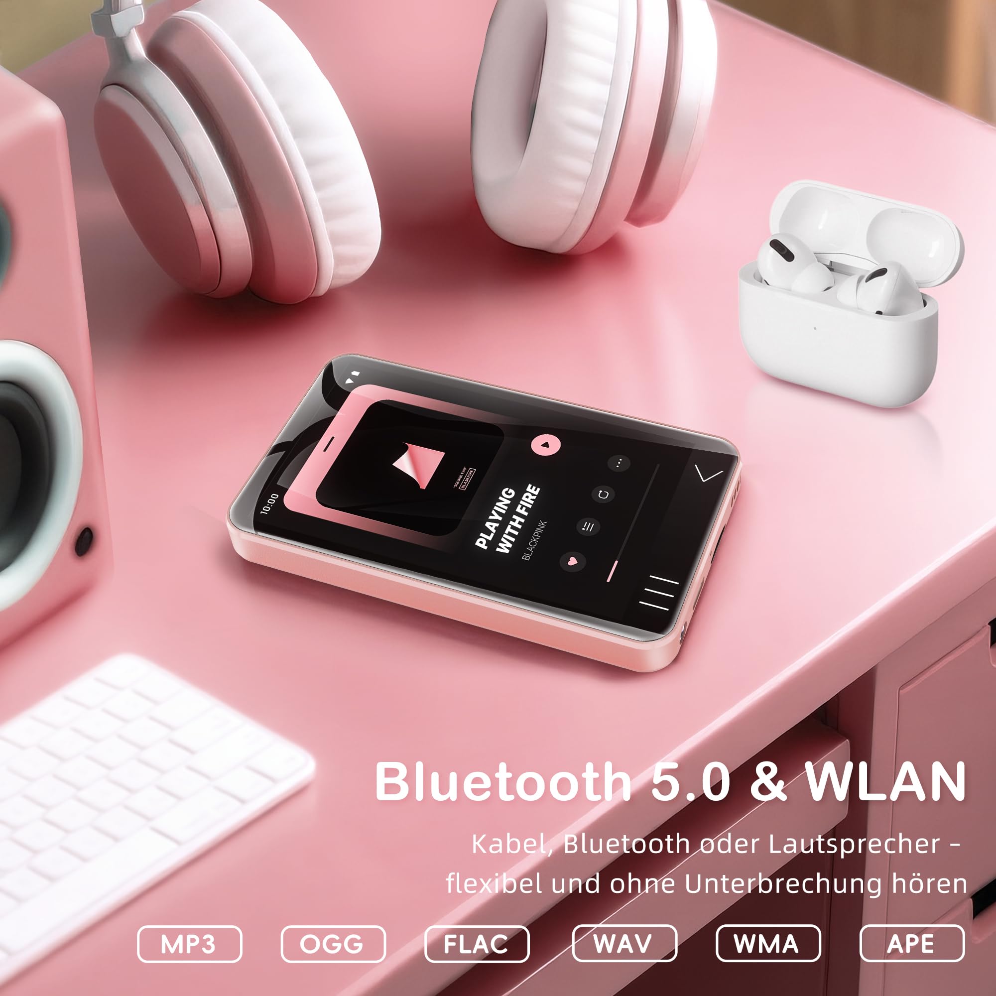 HIFI WALKER G7 MP3 Player mit Bluetooth & WLAN, Android 13, 144GB Speicher