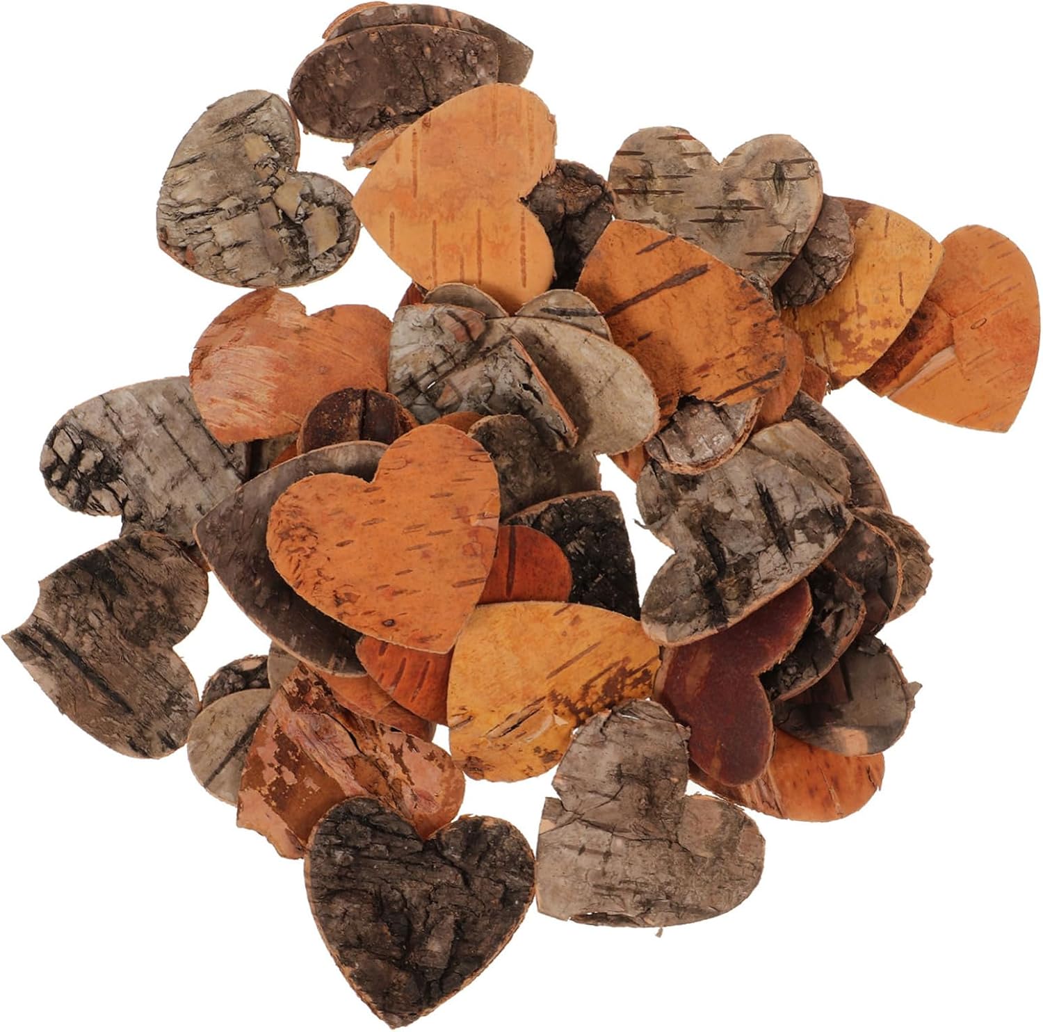 80Pcs Heart Shaped Wood Slices for Wedding Centerpieces and Crafts
