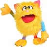 Living Puppets - Sassy The 14-Inch Yellow Friendly Monster, Plush Hand Puppet for Boys and Girls