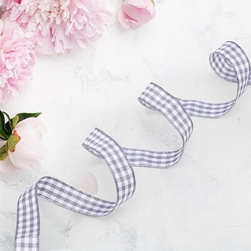 Miniatura 8 de VGoodall Cinta de Gingham Gris Oscuro, 38 x 50 yardas, Cinta de Picnic para Manualidades, Cintas Gris Oscuro para Accesorios de Cabello, Artesanías