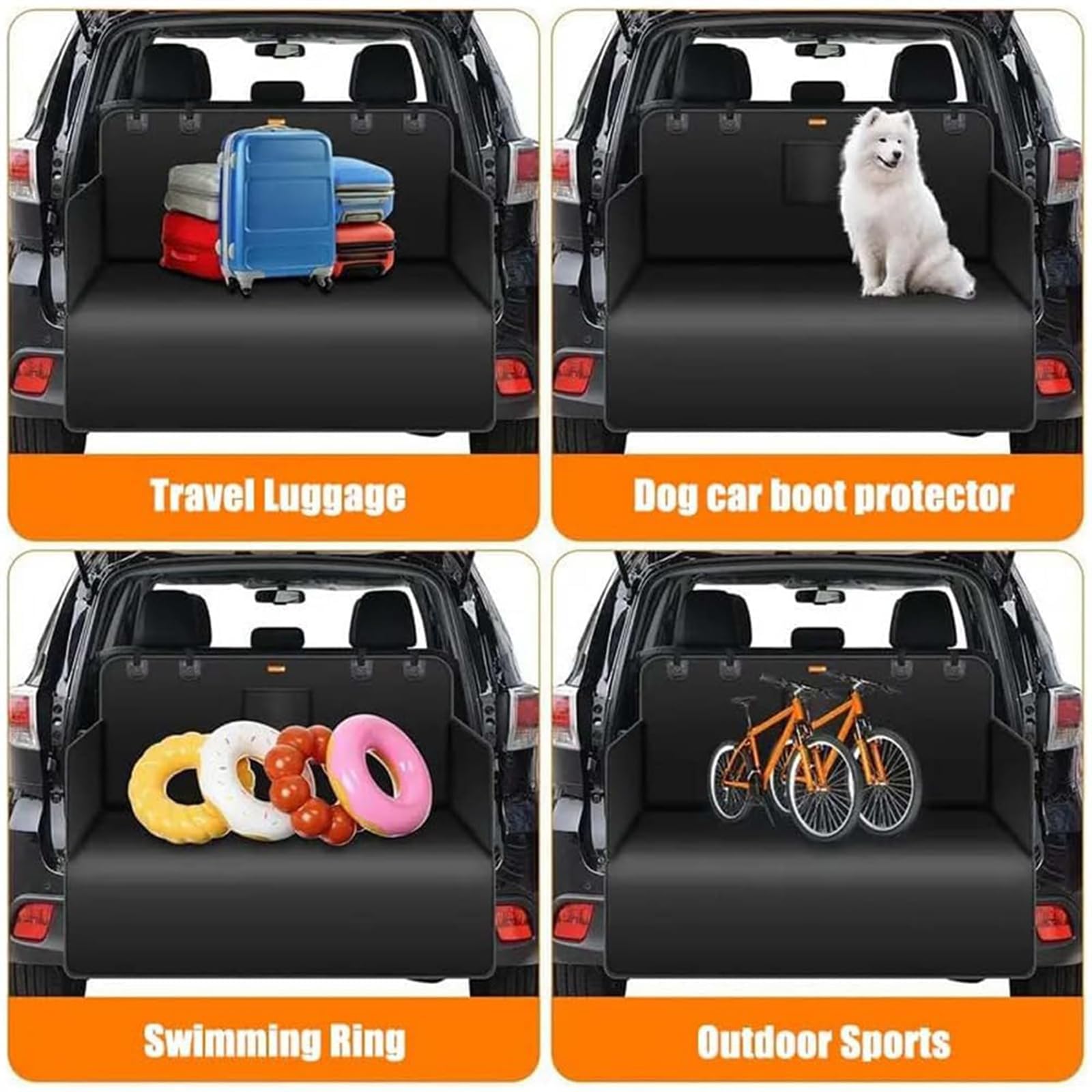 Telo Auto Cani per Renault Rafale Hybrid 2024 2025 2026, Protezione Bagagliaio Auto Impermeabile e AntiGraffio Copertura Bagagliaio Cani con Protezione Paraurti