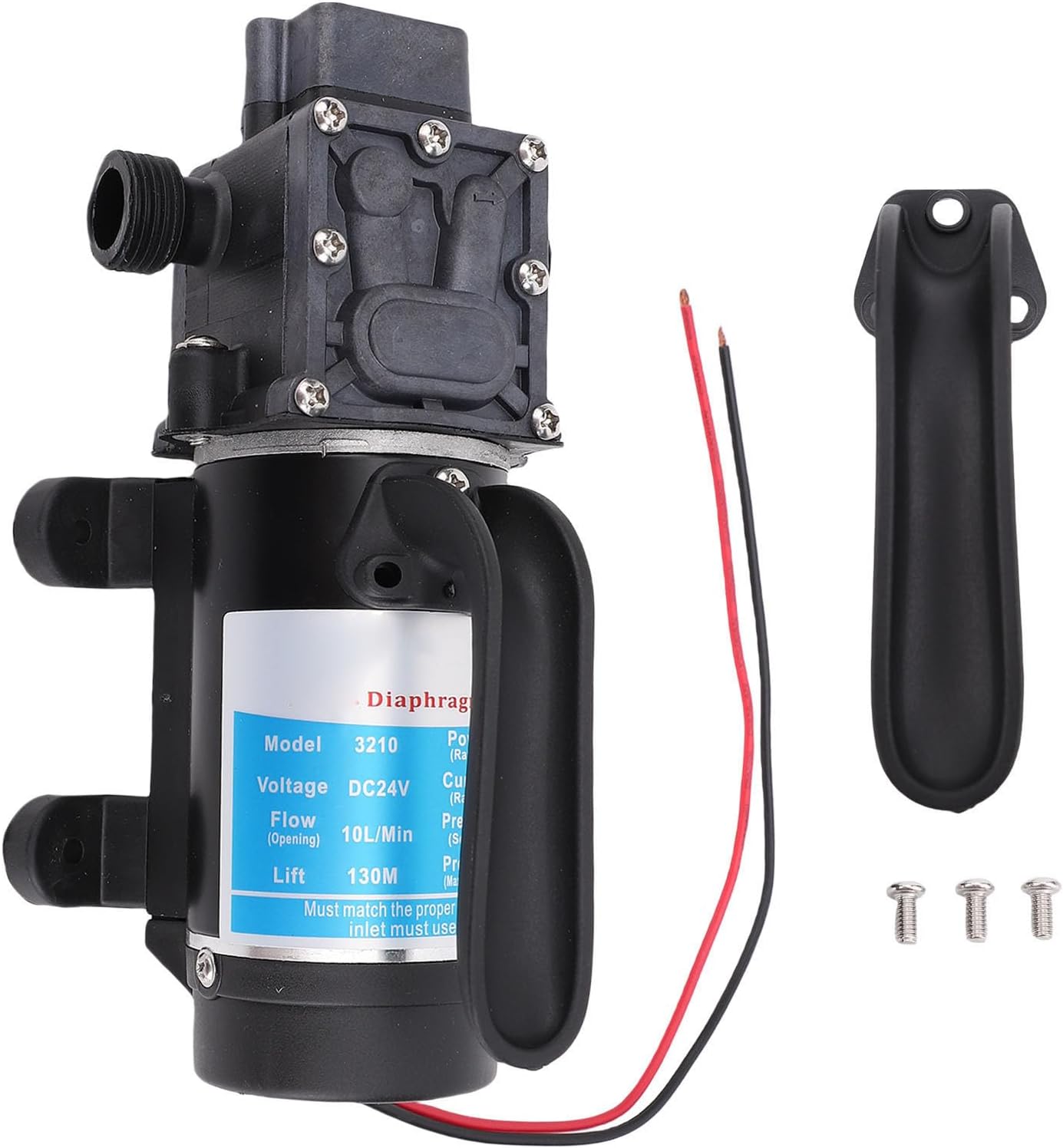 Jeffergarden RV, 24V Diaphragm Pump with 45 PSI, High Performance Self Priming Water Pressure for Camping RVs