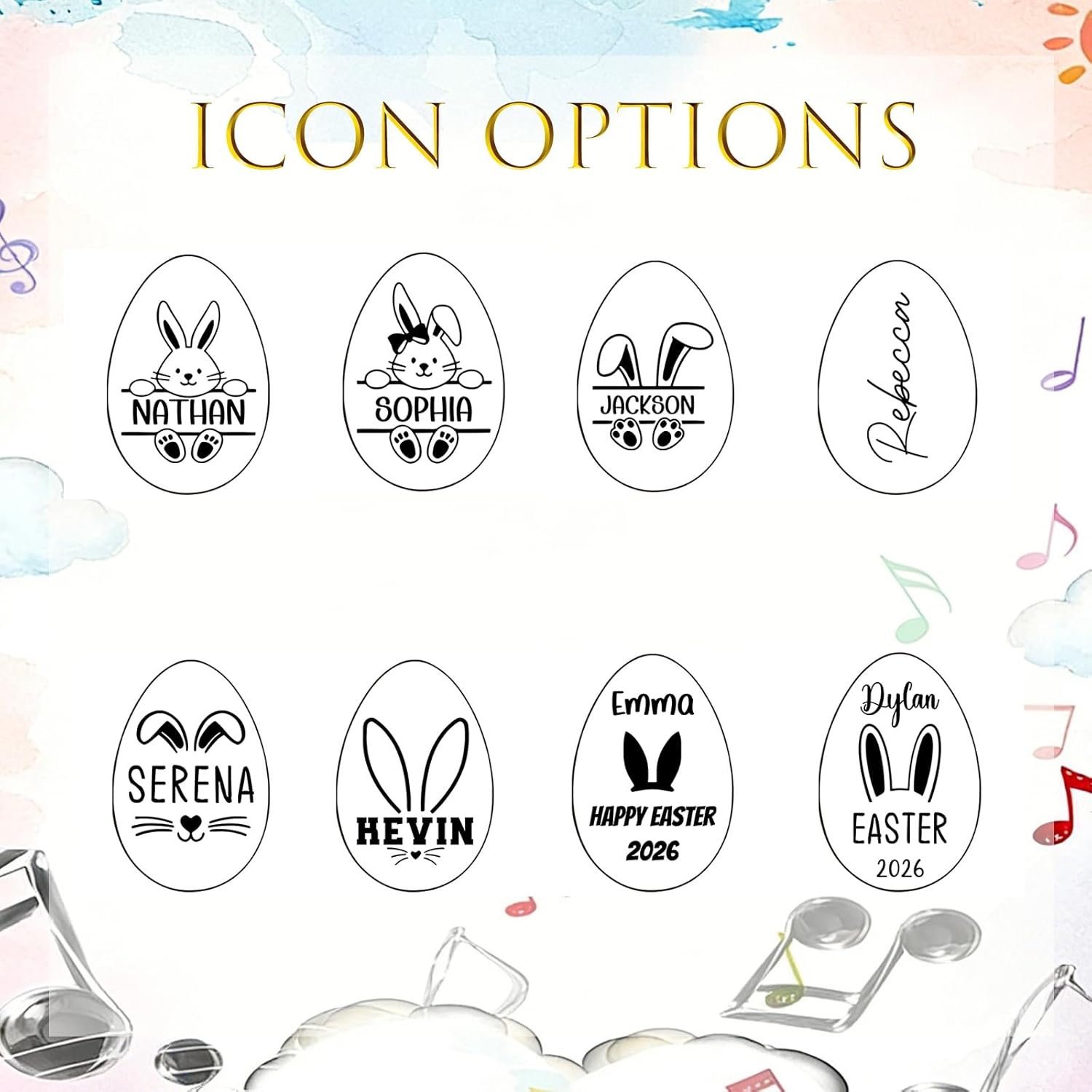 Personalized Easter Egg Shaker First Easter Gift for Kids Musical Toddlers Easter Basket Stuffer Birthday for Children