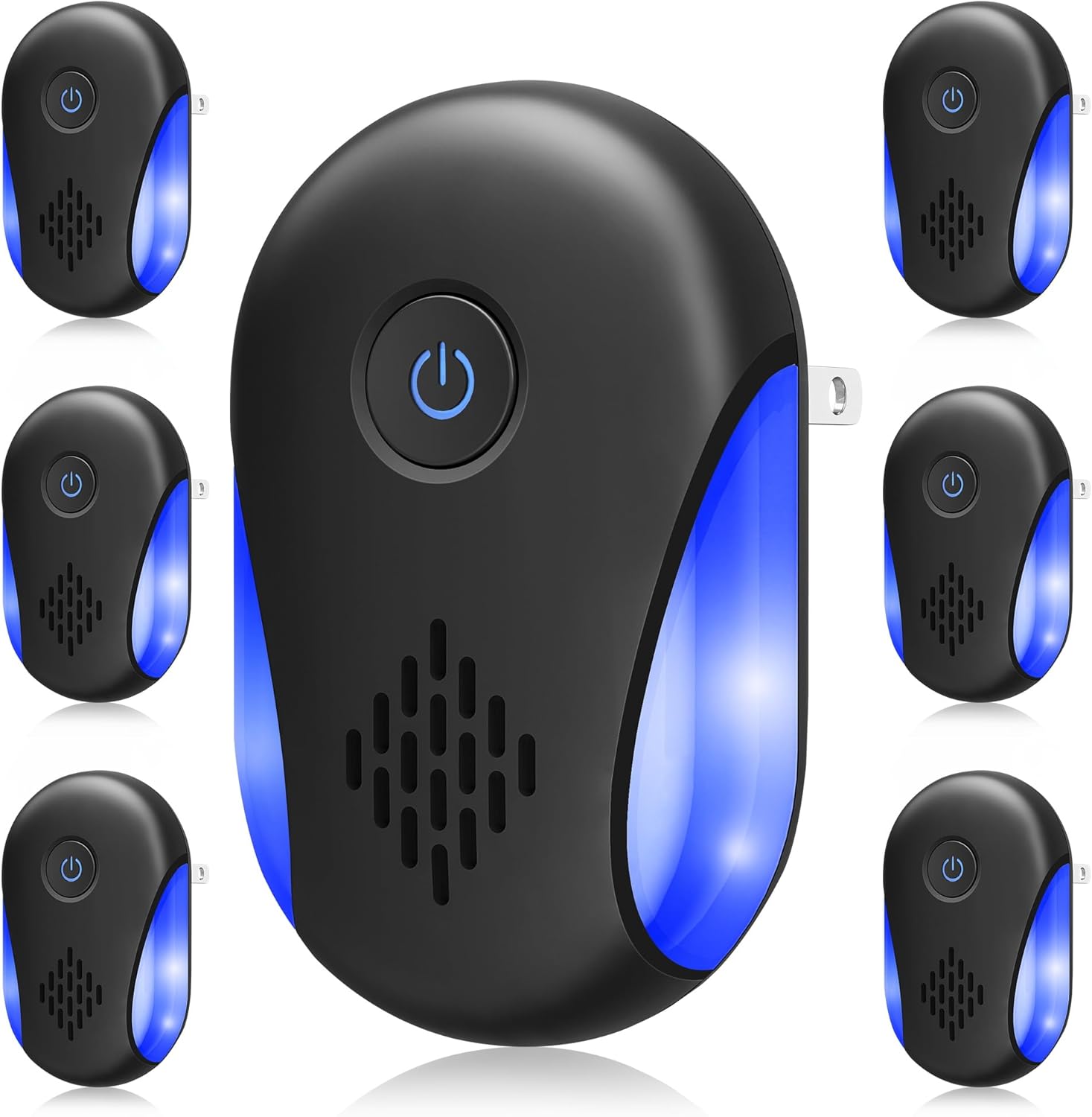(2026 Upgraded) Ultrasonic Rodent & Pest Indoor Repeller - Stronger Driving Force, Repellent for Mouse, Rats, Roaches, Ants, Spiders, Bugs, Home Plug-in Device, 2 Mode Switching (6 Pack)