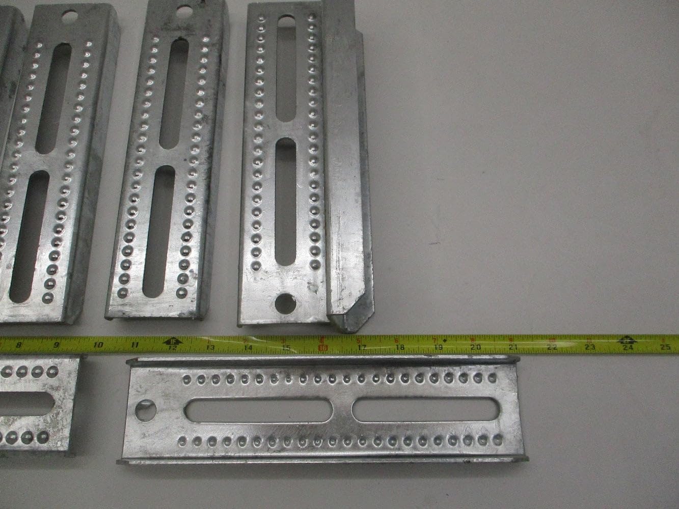 CTW Boat Pontoon Trailer 10" Galvanized Steel Bolster Bunk Board Brackets, 8 Pack, Heavy-Duty