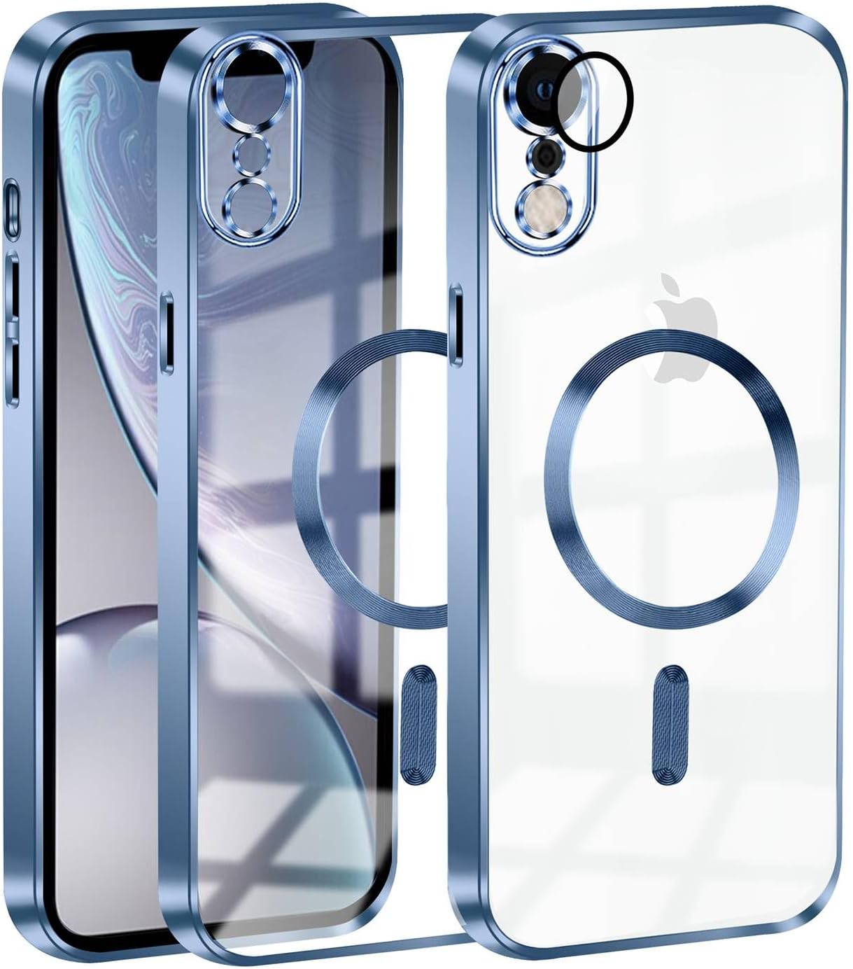 Coque Magsafe Pour IPhone X à 14 - Compatible Charge Sans Fil Qi, Fixation Aimant - Neuf, Matière Fibre De Carbone, Design Fin