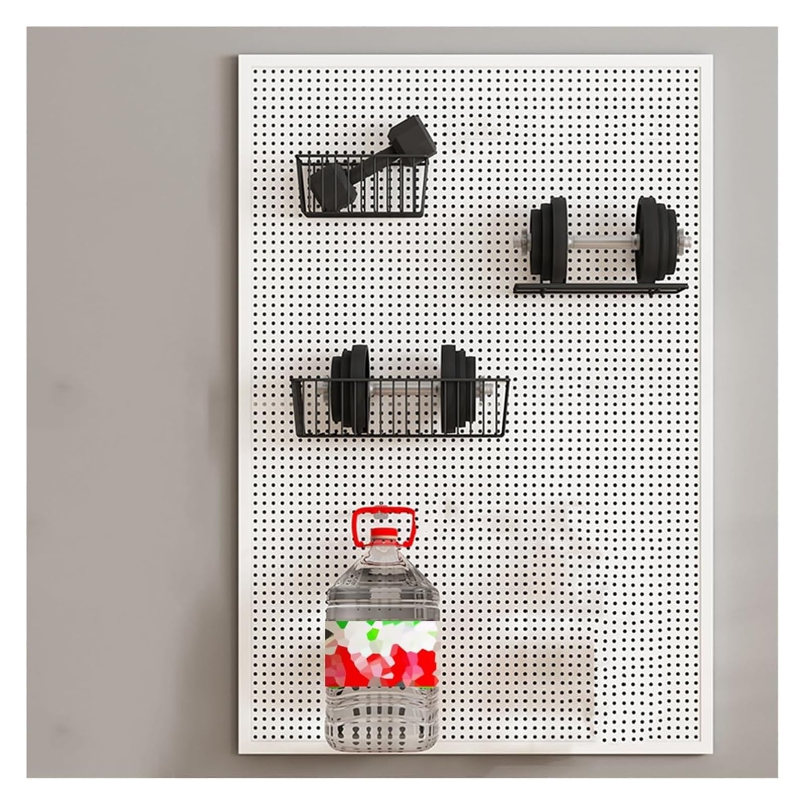 Muro Panel Perforado Para Herramientas Kit Organizador De Tablero Perforado, Tablero De Herramientas For Almacenamiento En La Pared De Cobertizo Y Garaje Con Ganchos, Paneles De Almacenamiento Y Exhib