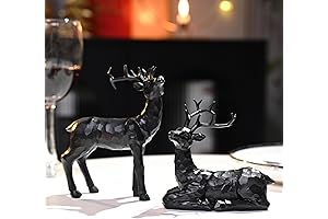 Black Reindeer Figurines Christmas Decoration