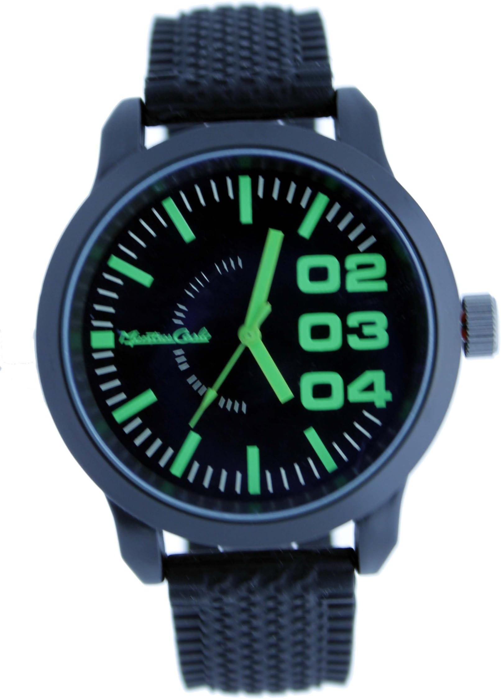 Montres Carlo Sport Treads Green Resin Sport Watch #35325