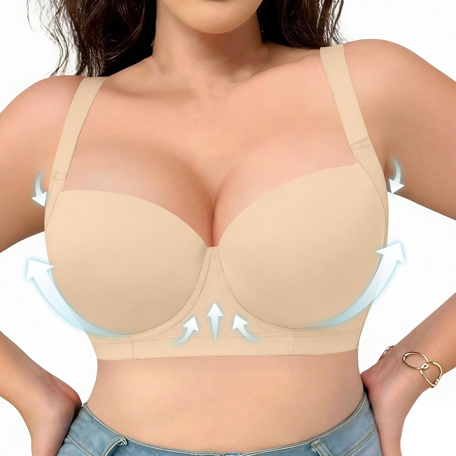 Women's Soft Seamless Bras Plus Size Stretch Lightweight Breathable Support Sports Bralette 2pc 2026 Fashion