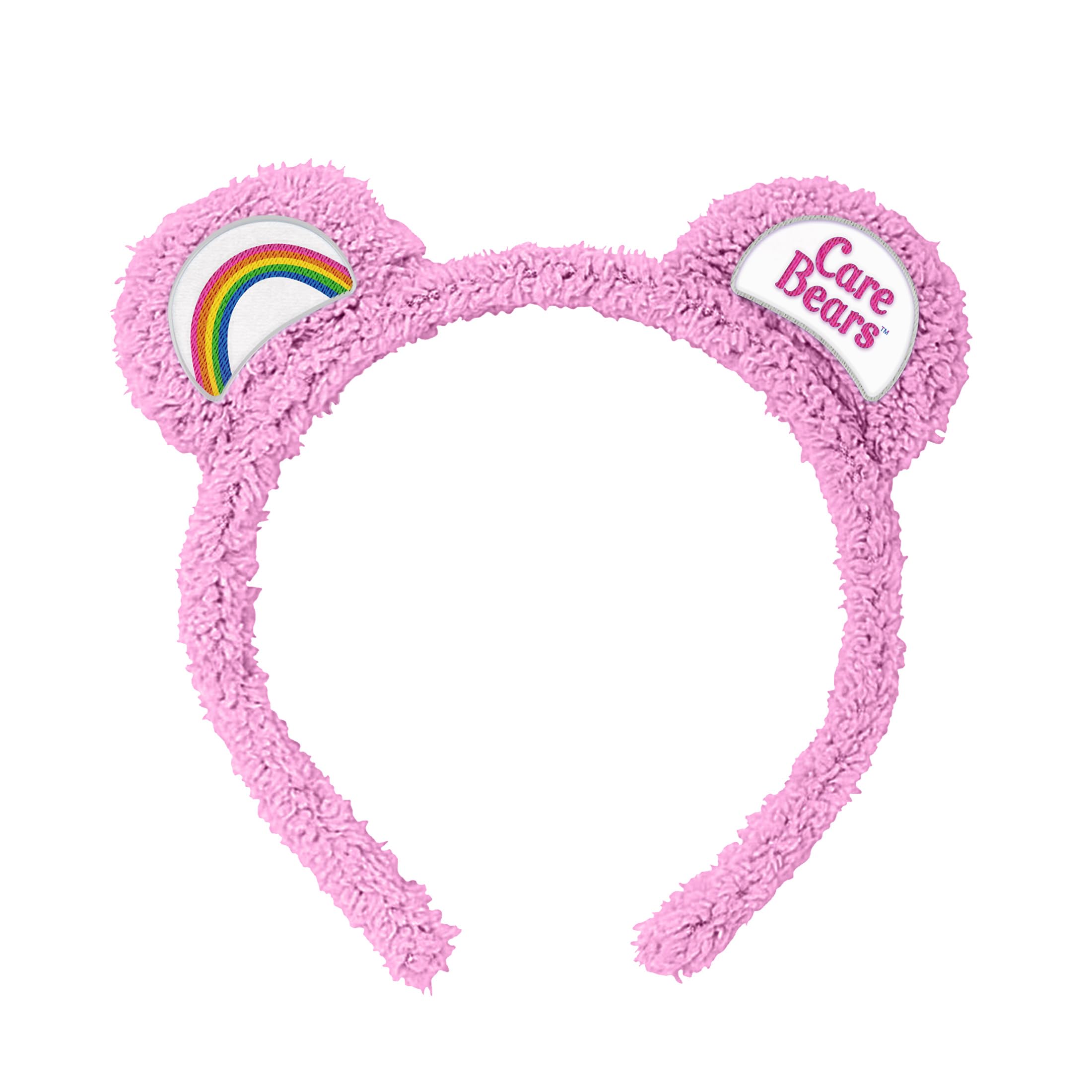 JUST FUNKY Care Bears Adult Sherpa Plush Costume Cosplay Headband with Ears Belly Badges