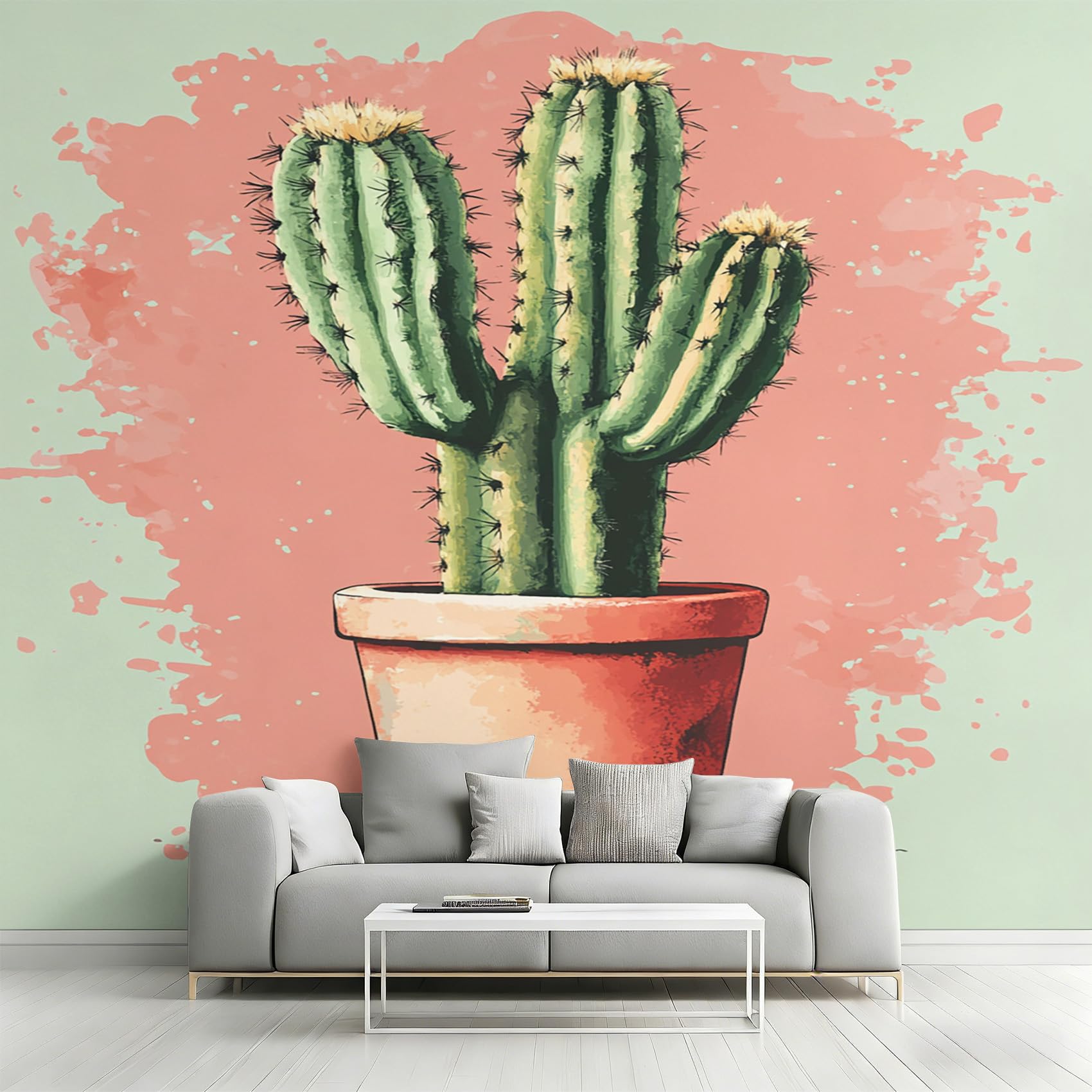 Papier Peint Plante Succulente Tropicale pour Chambre : Créez un Salon Style Oasis