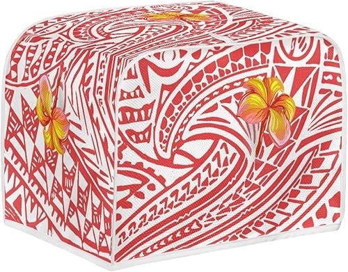 Miniatura 2 de Polynesia - Funda para tostadora de flores, duradera y pequeña, con gancho superior, lavable, a prueba de polvo, funda protectora para pan pequeño, S