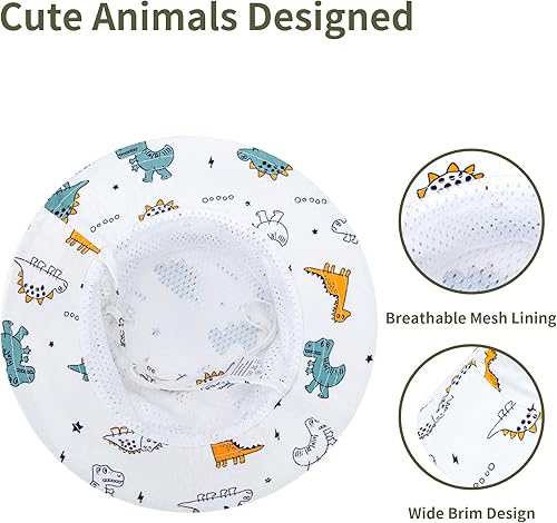 Miniatura 6 de Sombrero de sol para bebé, sombrero de sol UPF 50+, sombrero de sol para niños, sombreros de sol para niños, playa, verano, sombrero de cubo