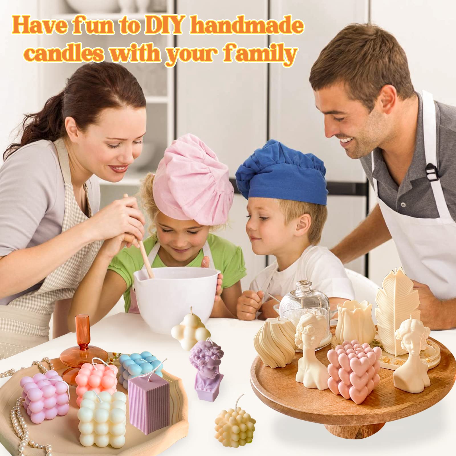 Stoppini Per Candele - 100 Pezzi In Cotone Naturale Per Fai Da Te, Con Supportini E Punti Colla - Foto 7