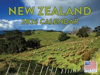 New Zealand Calendar 2026 Monthly Wall Calender 12 Month | American Made In The USA