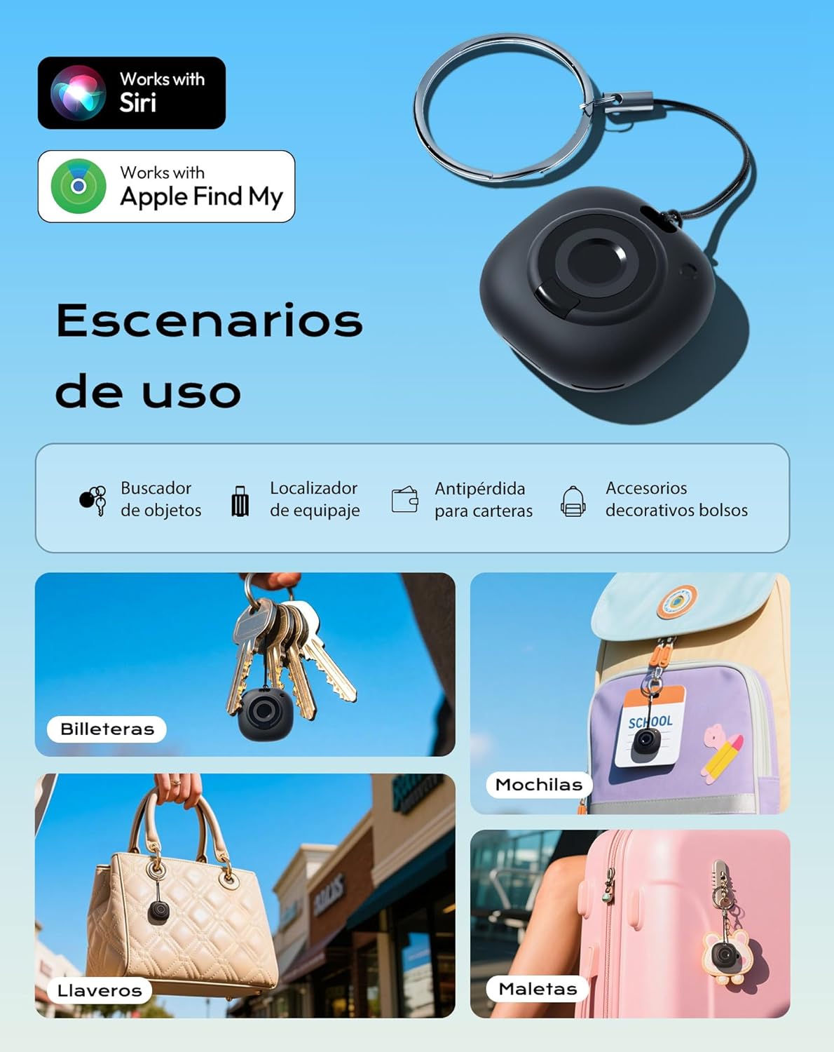 Localizador Air Smart Tag compatible con Apple Find My por 4,99€ usando el #código: R63LUZ22