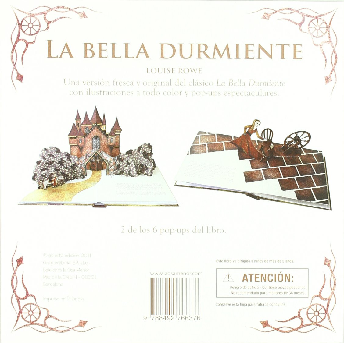 La Bella Durmiente pop-up: Un libro mágico (pop-up) (Luna de papel)