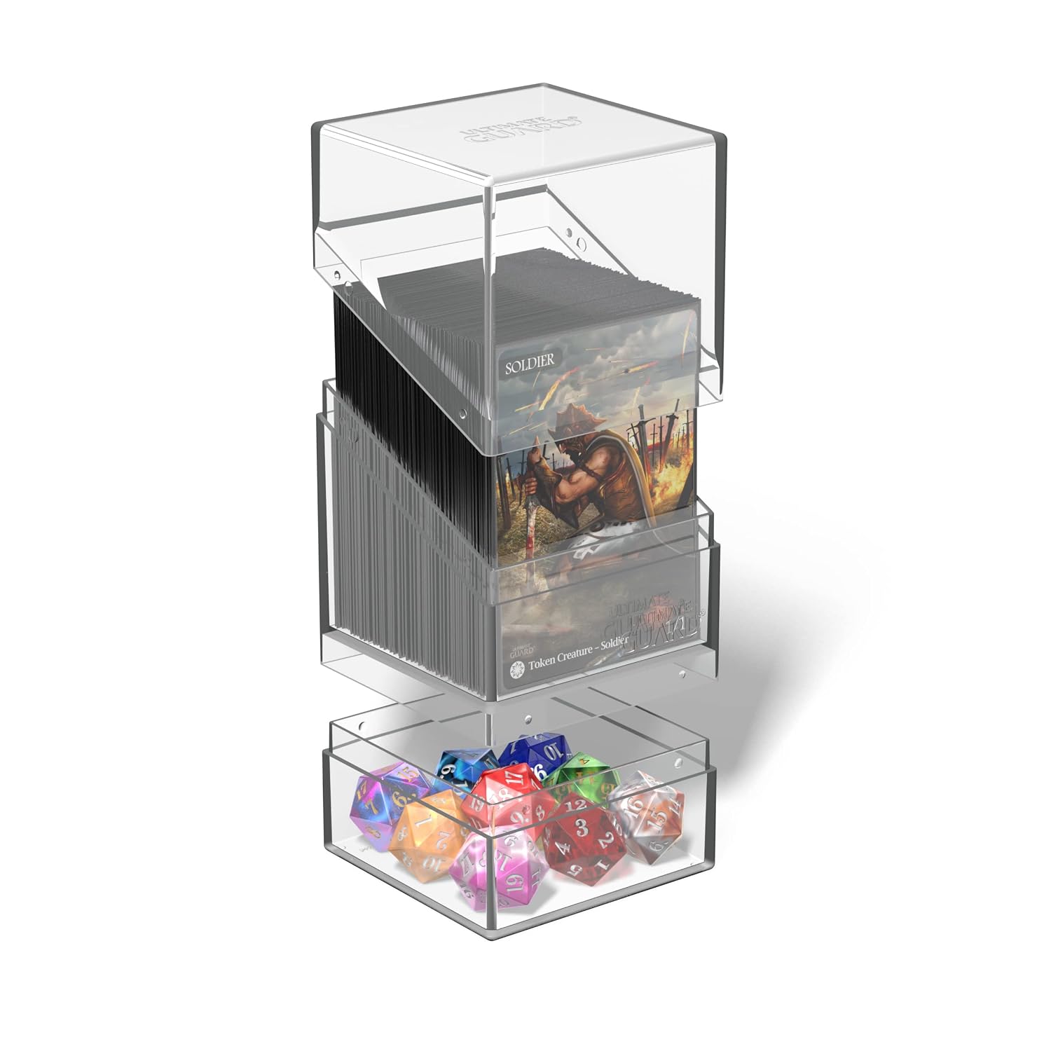 Ultimate Guard UGD011283 Boulder'n Tray 100+ Transparent Trading card box