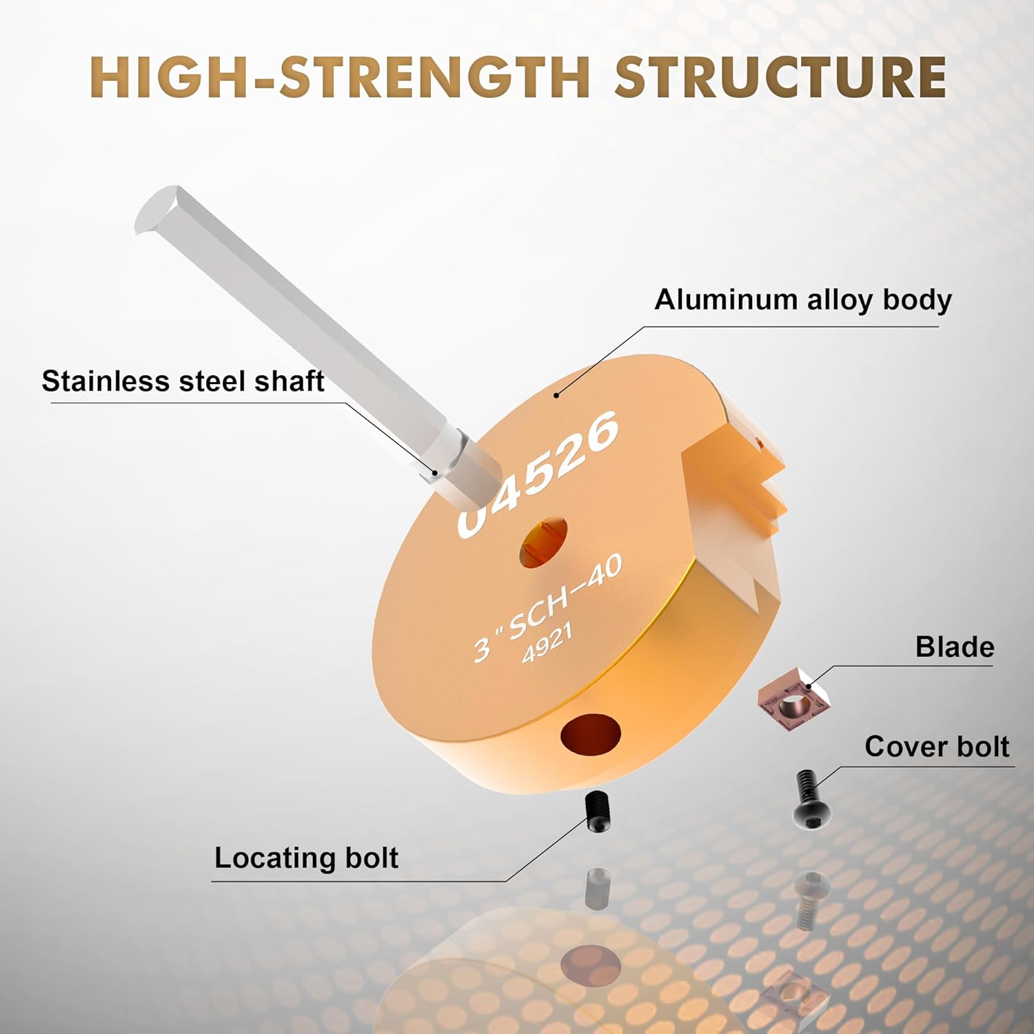 Pvc Pipe Reamer Kit 8-Piece Set, Pvc Pipe Reamer Includes 1/2 Inch, 3/4 Inch, 1 Inch, 1-1/4 Inch, 1-1/2 Inch, 2 Inch, 3 Inch, 4 Inch, Suitable For Standard 1/2 Inch Drill Bits And SCH