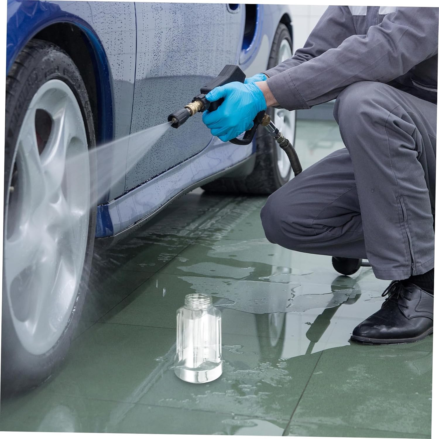 Unomor Car Wash Foam Spray Gun Water Sprayer for Car Wash Garden Hose Cleaning Accessories Bubble Bottle for Soap Pet Bathing Foam Sprayer